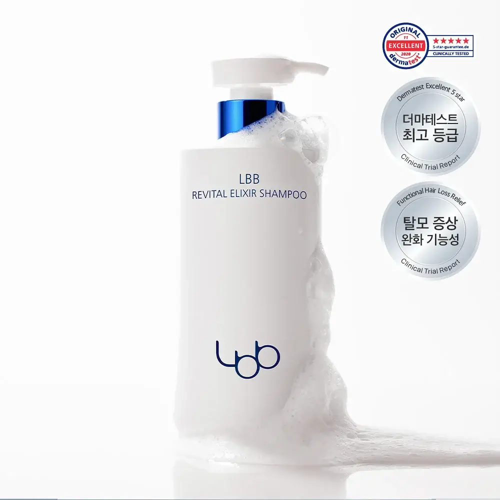 [유튜버PICK][탈모증상완화 기능성]LBB 리바이탈 엘릭시어 샴푸 400ml